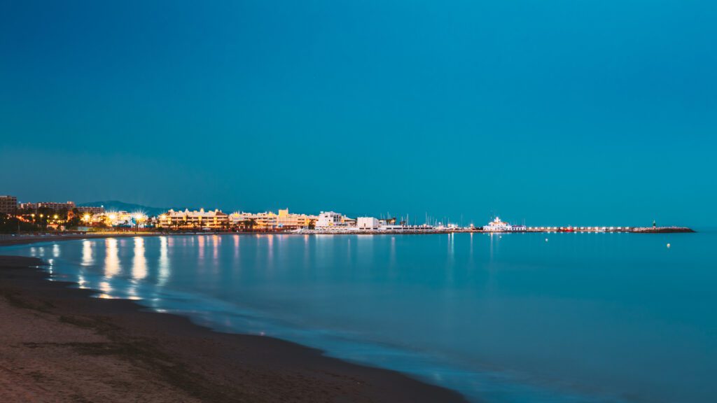 benalmadena spain night scenery view of embankme 2023 11 27 05 34 54 utc